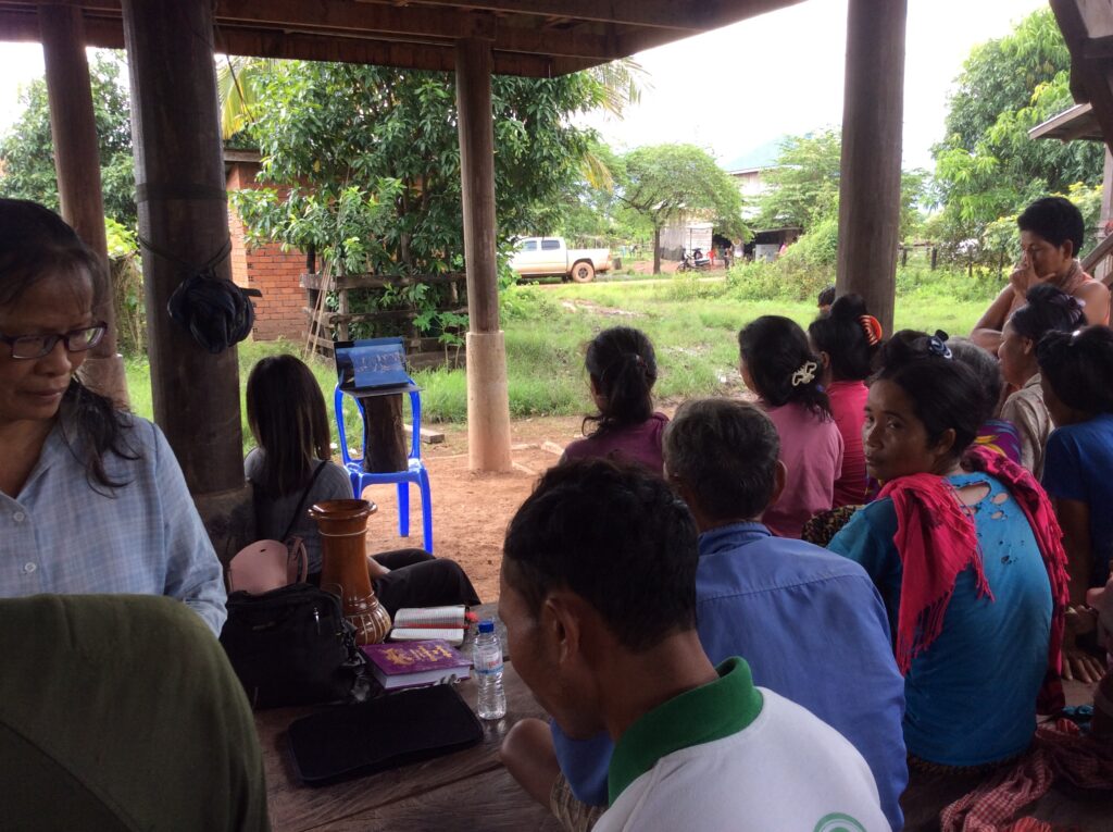 Education chrétienne dans un quartier d'un village